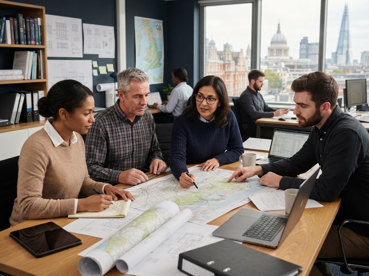 Aldersurvey analysts reviewing AI-driven market data on screen